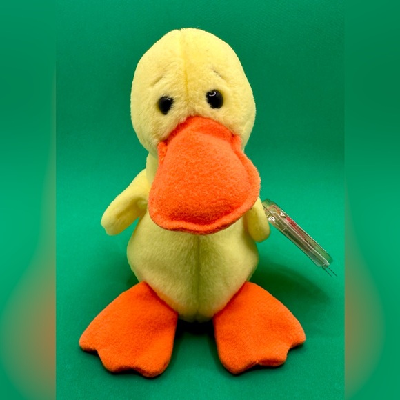Ty Beanie Babies | Quackers The Duck | 5th Gen Hand Tag | 04/19/1994 - Picture 1 of 9